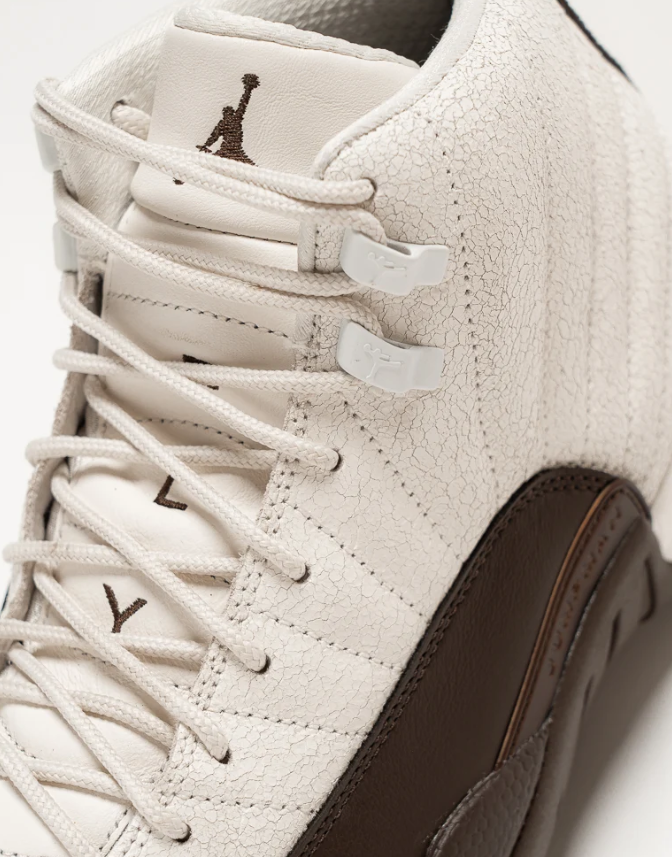 Air Jordan 12 High-Top Sneakers – Cream & Dark Brown