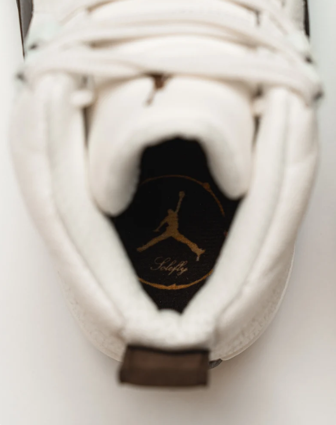 Air Jordan 12 High-Top Sneakers – Cream & Dark Brown