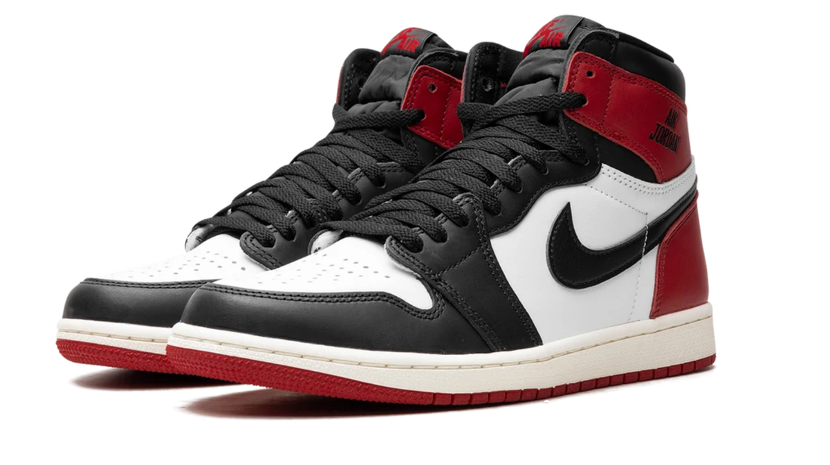 Air Jordan 1 High-Top Sneakers – Black, White & Red