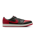 Air Jordan 1 Low-Top Sneakers – Black & Red with Cream Midsole