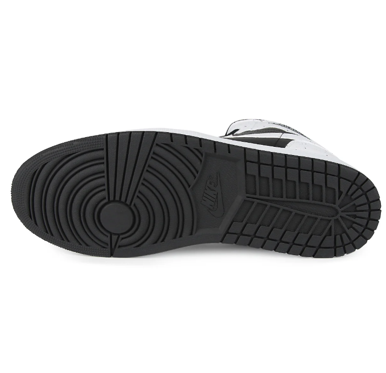 Air Jordan 1 Mid Sneakers – Black & Speckled White