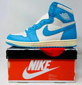 Air Jordan 1 High-Top Sneakers – Bright Blue, White & Cream