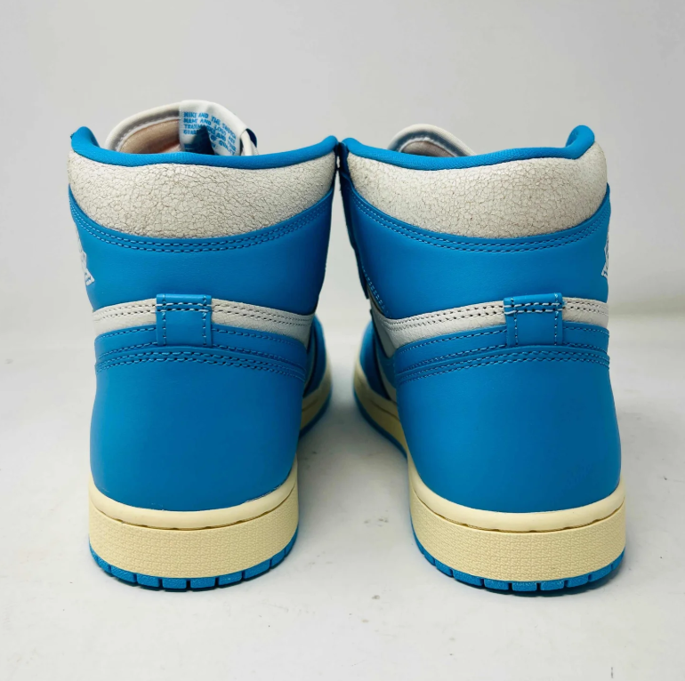 Air Jordan 1 High-Top Sneakers – Bright Blue, White & Cream