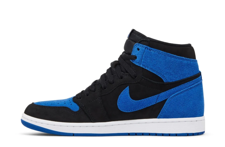 Air Jordan 1 High-Top Sneakers – Black & Royal Blue