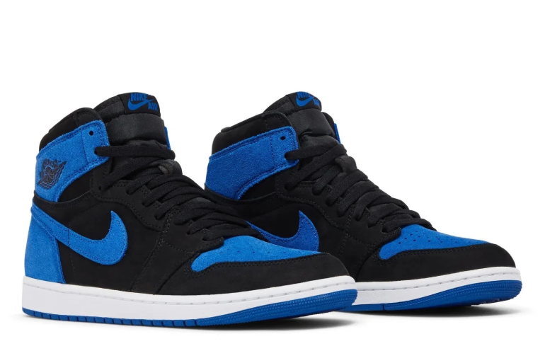 Air Jordan 1 High-Top Sneakers – Black & Royal Blue