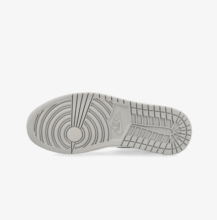 Air Jordan 1 High-Top Sneakers – Washed Light Blue, White & Gray