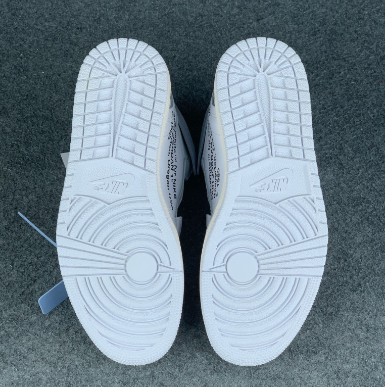 Air Jordan 1 High-Top Sneakers – White & Pale Blue with Deconstructed Details