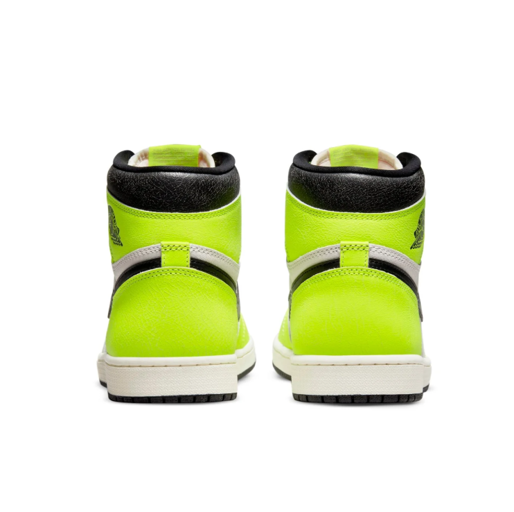 Air Jordan 1 High-Top Sneakers – Neon Lime, White & Black