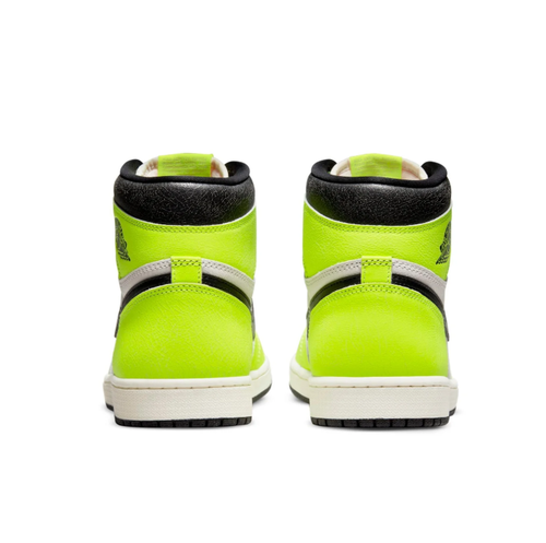 Air Jordan 1 High-Top Sneakers – Neon Lime, White & Black