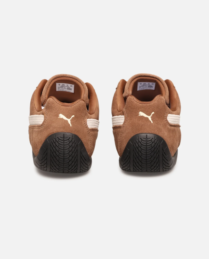 PUMA Low-Profile Sneakers – Warm Brown & Cream with Black Sole