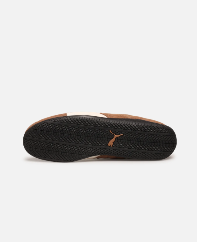 PUMA Low-Profile Sneakers – Warm Brown & Cream with Black Sole