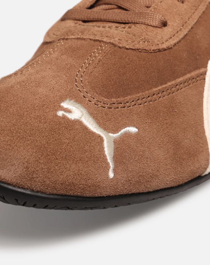 PUMA Low-Profile Sneakers – Warm Brown & Cream with Black Sole