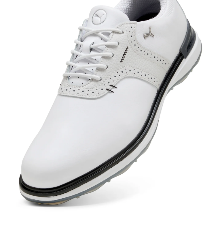 PUMA Golf Shoes – White & Navy/Ice Blue and White & Black Designs