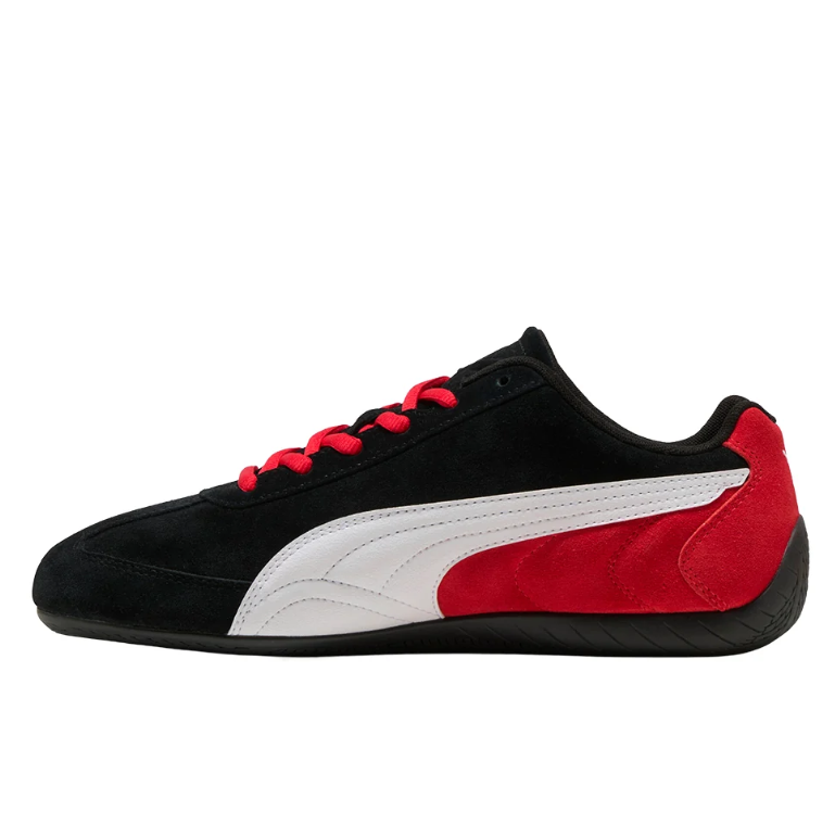 PUMA Ferrari Low-Profile Sneakers – Black, White & Red