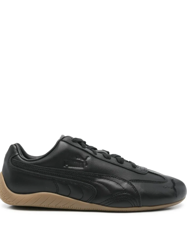 PUMA Low-Profile Sneakers – Black with Gum Sole
