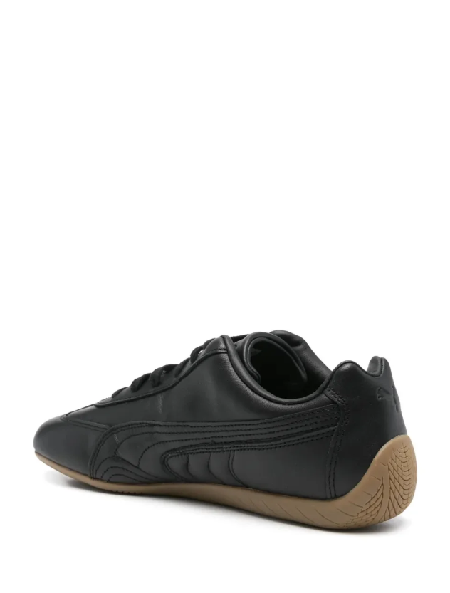 PUMA Low-Profile Sneakers – Black with Gum Sole