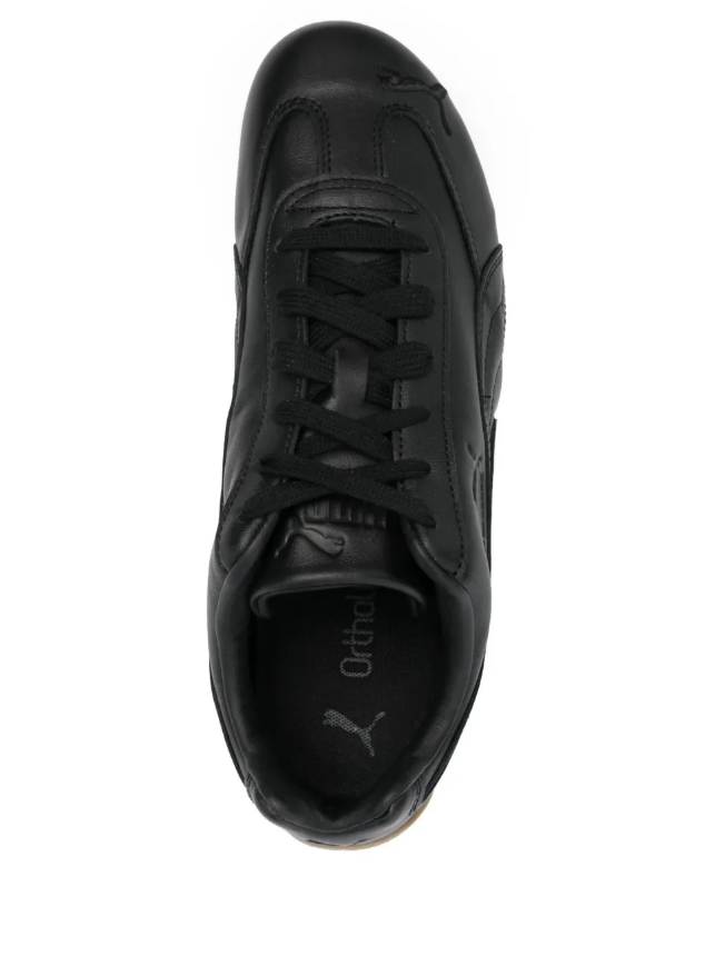 PUMA Low-Profile Sneakers – Black with Gum Sole