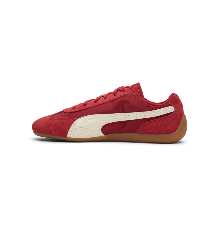 PUMA Low-Profile Sneakers – Red, Cream & Gum