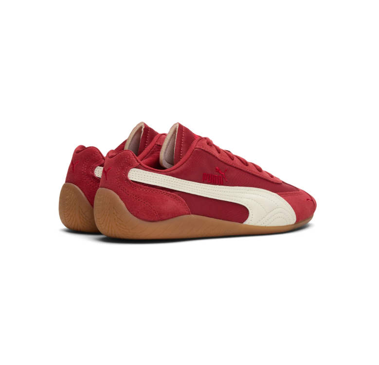 PUMA Low-Profile Sneakers – Red, Cream & Gum