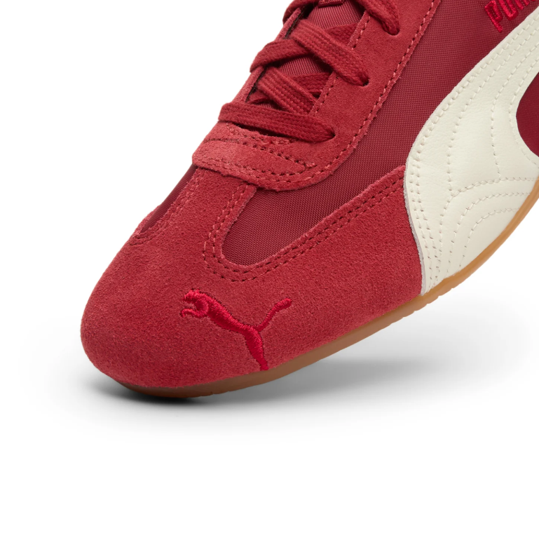 PUMA Low-Profile Sneakers – Red, Cream & Gum