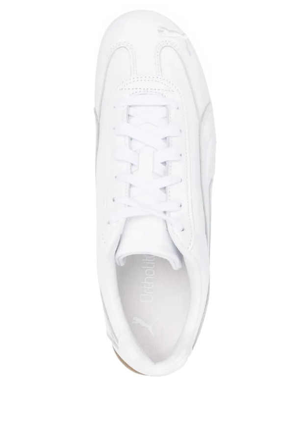 PUMA Low-Profile Sneakers – White with Gum Sole
