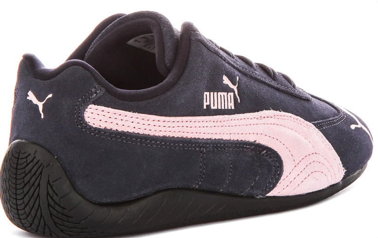 PUMA Low-Profile Sneakers – Dark Navy & Pale Pink with Black Sole