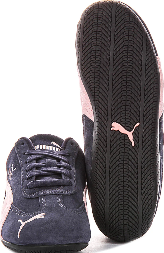 PUMA Low-Profile Sneakers – Dark Navy & Pale Pink with Black Sole