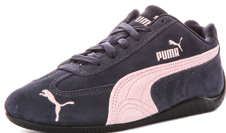 PUMA Low-Profile Sneakers – Dark Navy & Pale Pink with Black Sole