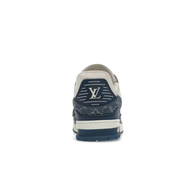 Louis Vuitton Low-Top Sneakers – Navy Monogram & Cream