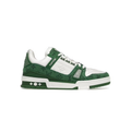 Louis Vuitton Low-Top Sneakers – Green Monogram & White