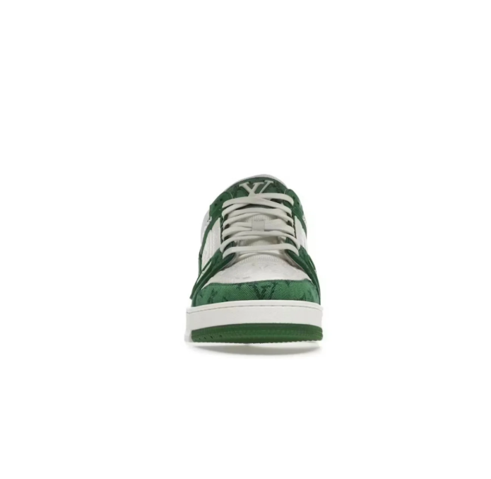 Louis Vuitton Low-Top Sneakers – Green Monogram & White