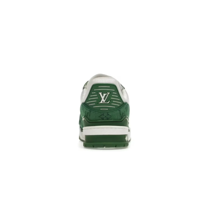 Louis Vuitton Low-Top Sneakers – Green Monogram & White