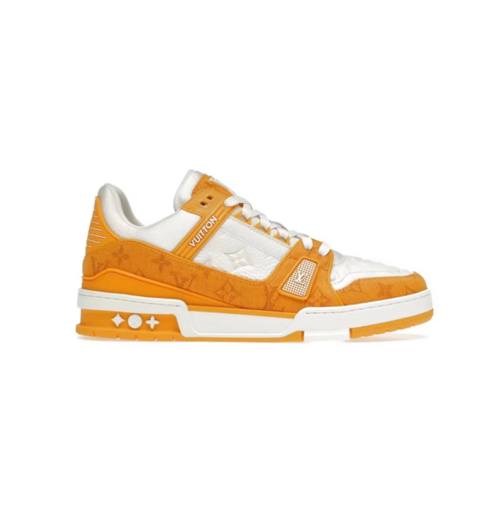 Louis Vuitton Low-Top Sneakers – Orange Monogram & White