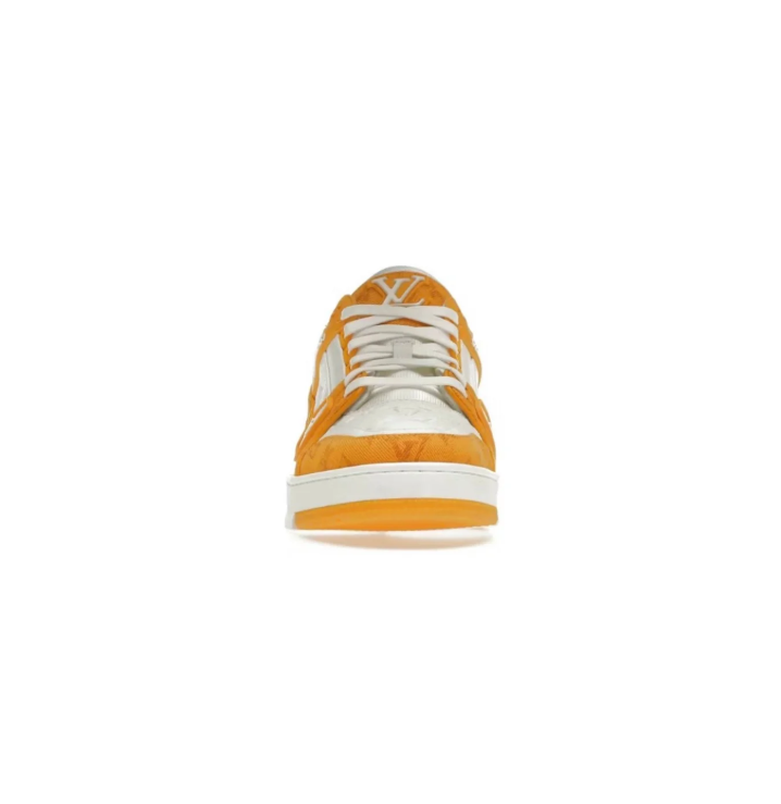 Louis Vuitton Low-Top Sneakers – Orange Monogram & White