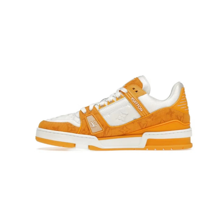 Louis Vuitton Low-Top Sneakers – Orange Monogram & White