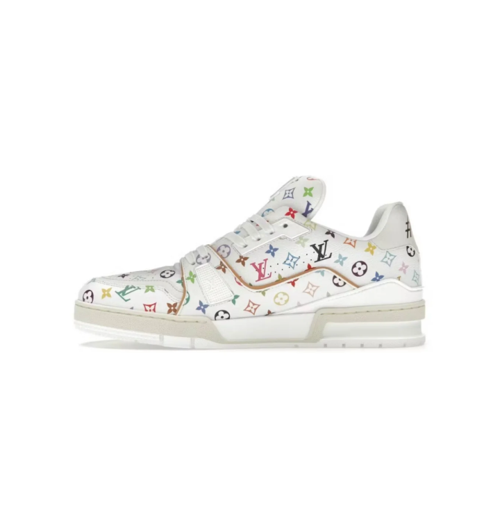 Louis Vuitton Low-Top Sneakers – White with Multicolor Monogram
