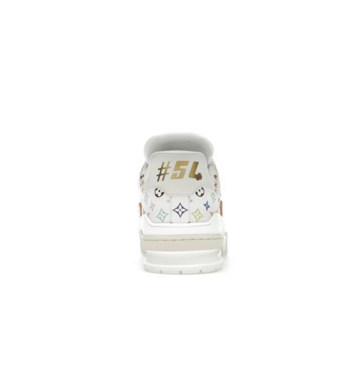 Louis Vuitton Low-Top Sneakers – White with Multicolor Monogram