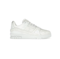 Low-Top Court Sneakers – Tonal White & Cream