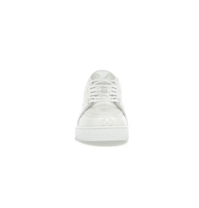 Low-Top Court Sneakers – Tonal White & Cream