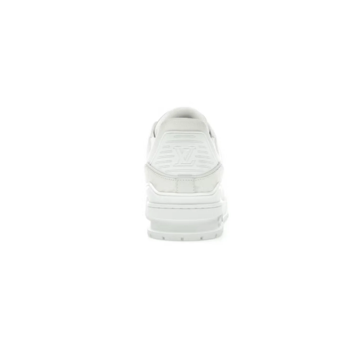 Low-Top Court Sneakers – Tonal White & Cream
