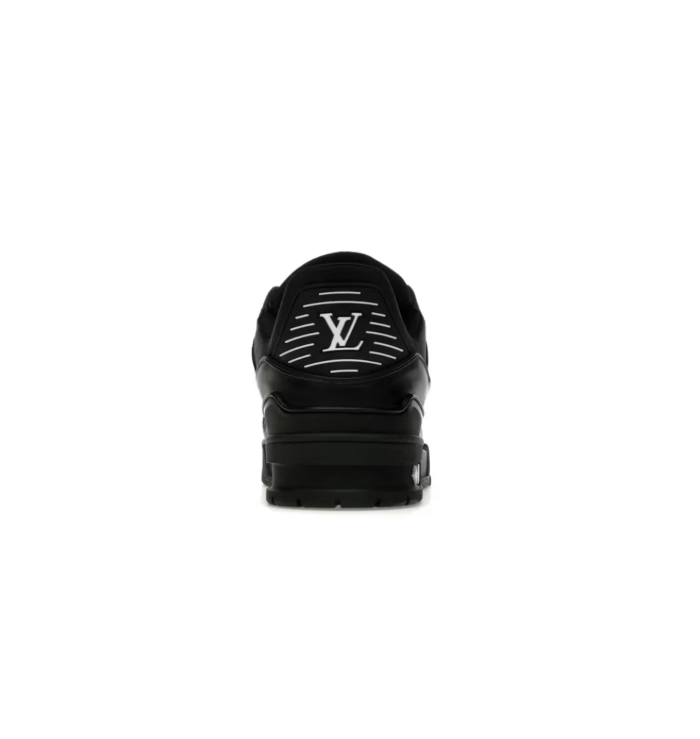 Louis Vuitton Low-Top Sneakers – Black with White Laces & Monogram Details