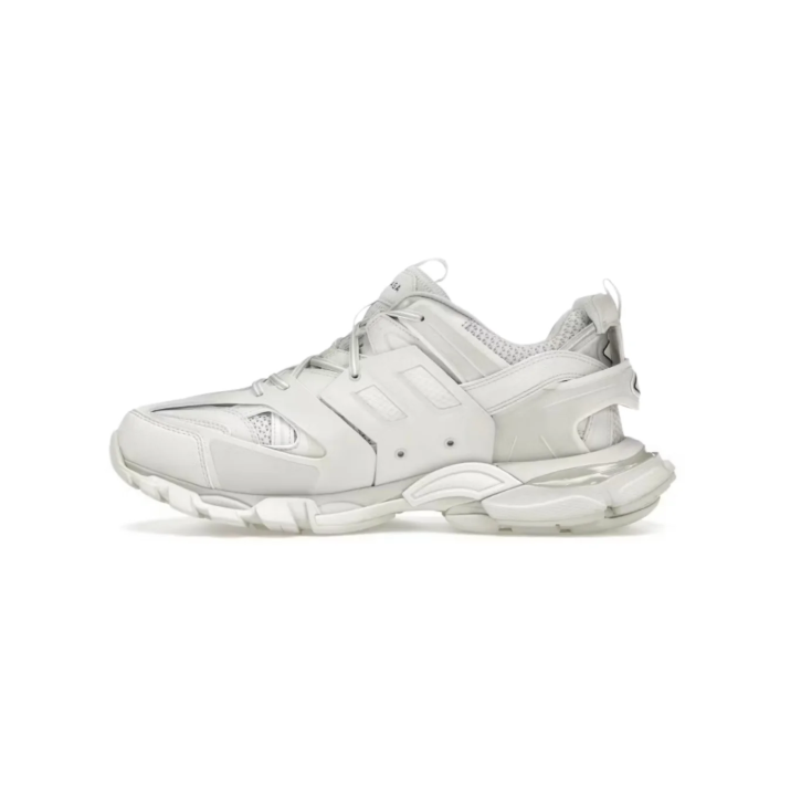 Balenciaga Track Chunky Sneakers – White & Light Gray
