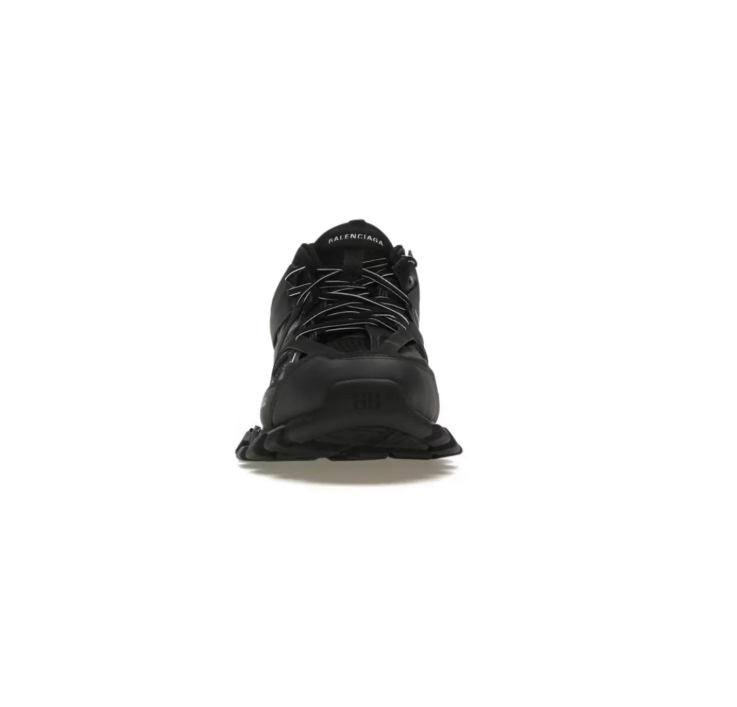 Balenciaga Track Chunky Sneakers – Black with Silver-Tone Accents