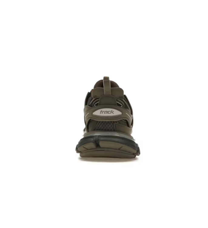 Balenciaga Track Chunky Sneakers – Dark Olive & Light Gray
