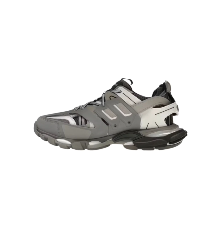 Balenciaga Track Chunky Sneakers – Gray, Black & White
