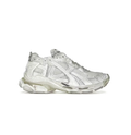 Balenciaga Runner Chunky Sneakers – White, Silver Gray & Cream