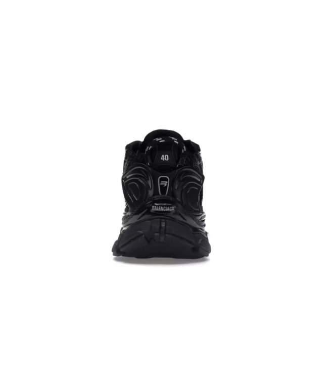 Balenciaga Runner Chunky Sneakers – Black with White Graphic Details