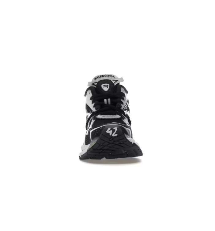 Balenciaga Runner Chunky Sneakers – Black & White with Gray Accents