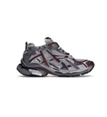 Balenciaga Runner Chunky Sneakers – Silver Gray & Burgundy