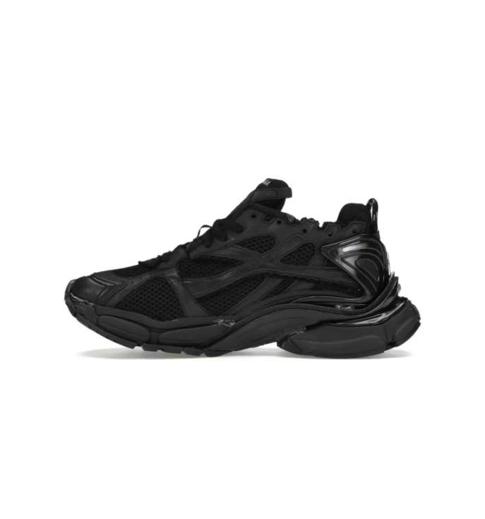 Balenciaga Runner Chunky Sneakers – Tonal Black with Contrast Branding